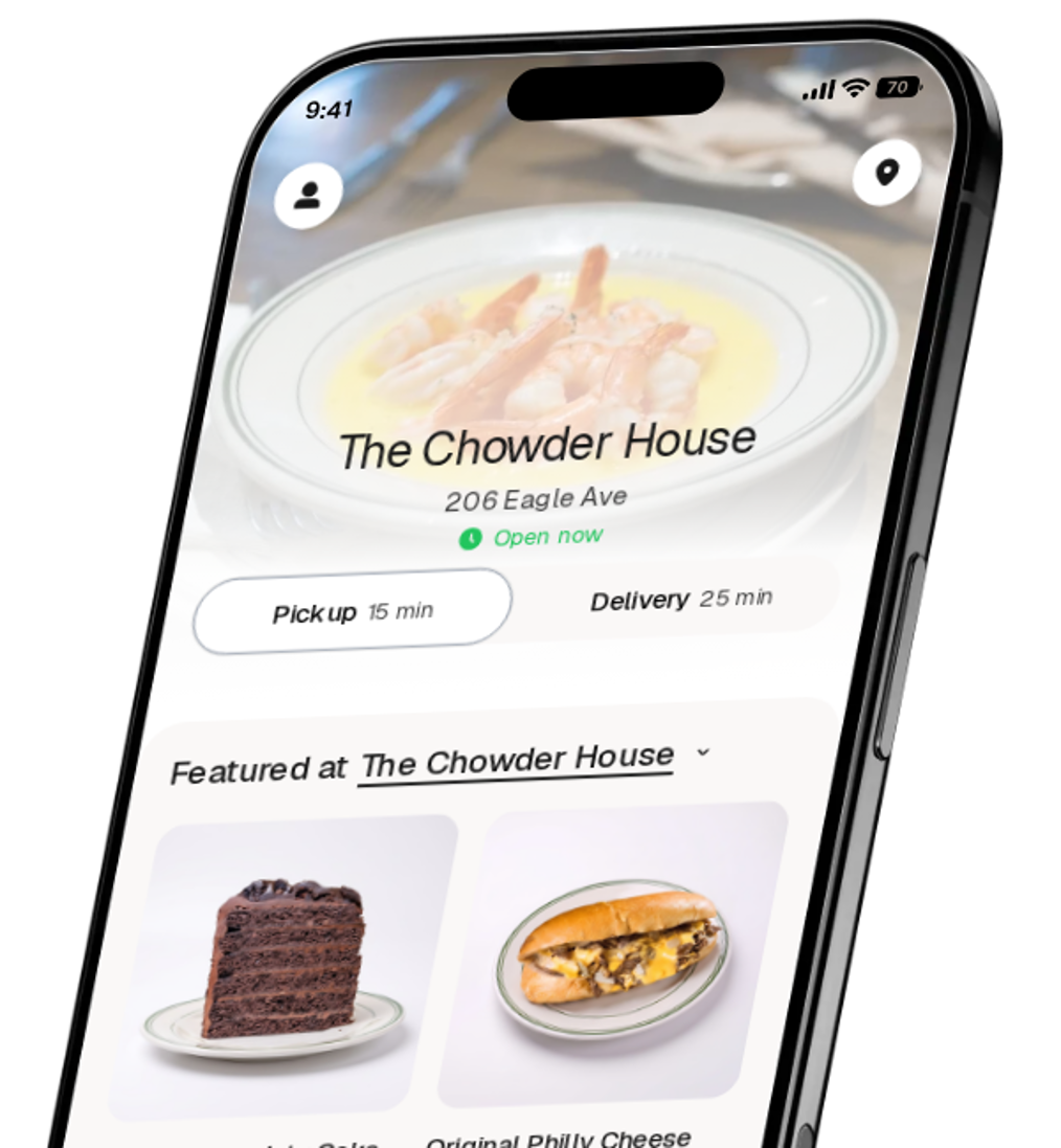 The Chowder House app preview