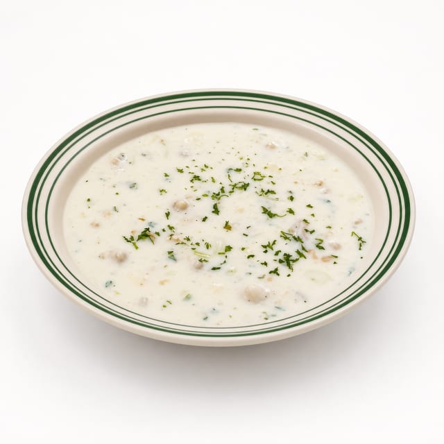 New England Clam Chowder.
