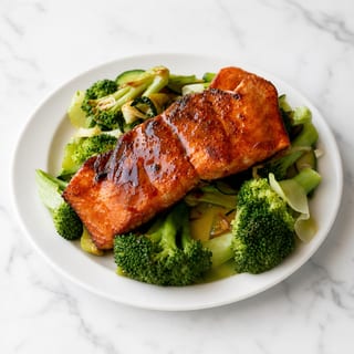 Teriyaki Salmon Rice Bowl
