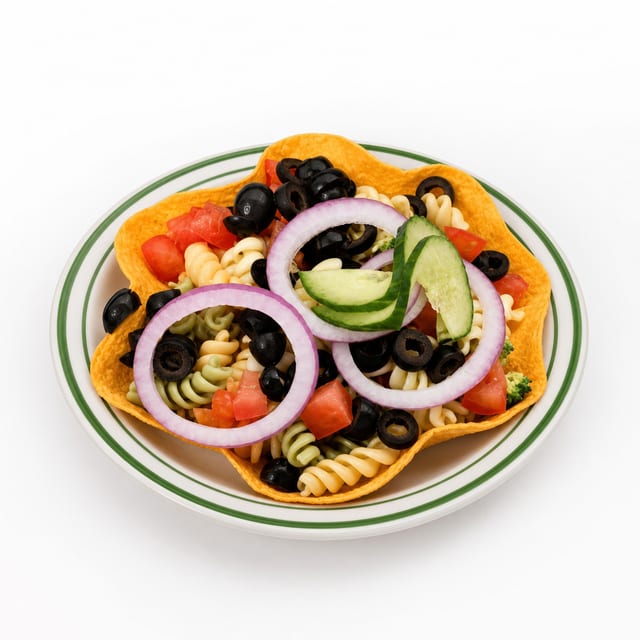 Rainbow Pasta Salad.
